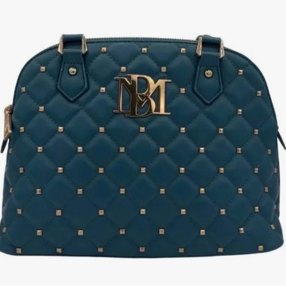 NWT Badgley Mischka Quilted Shoulder Bag with Gold Details - Picture 2 of 8